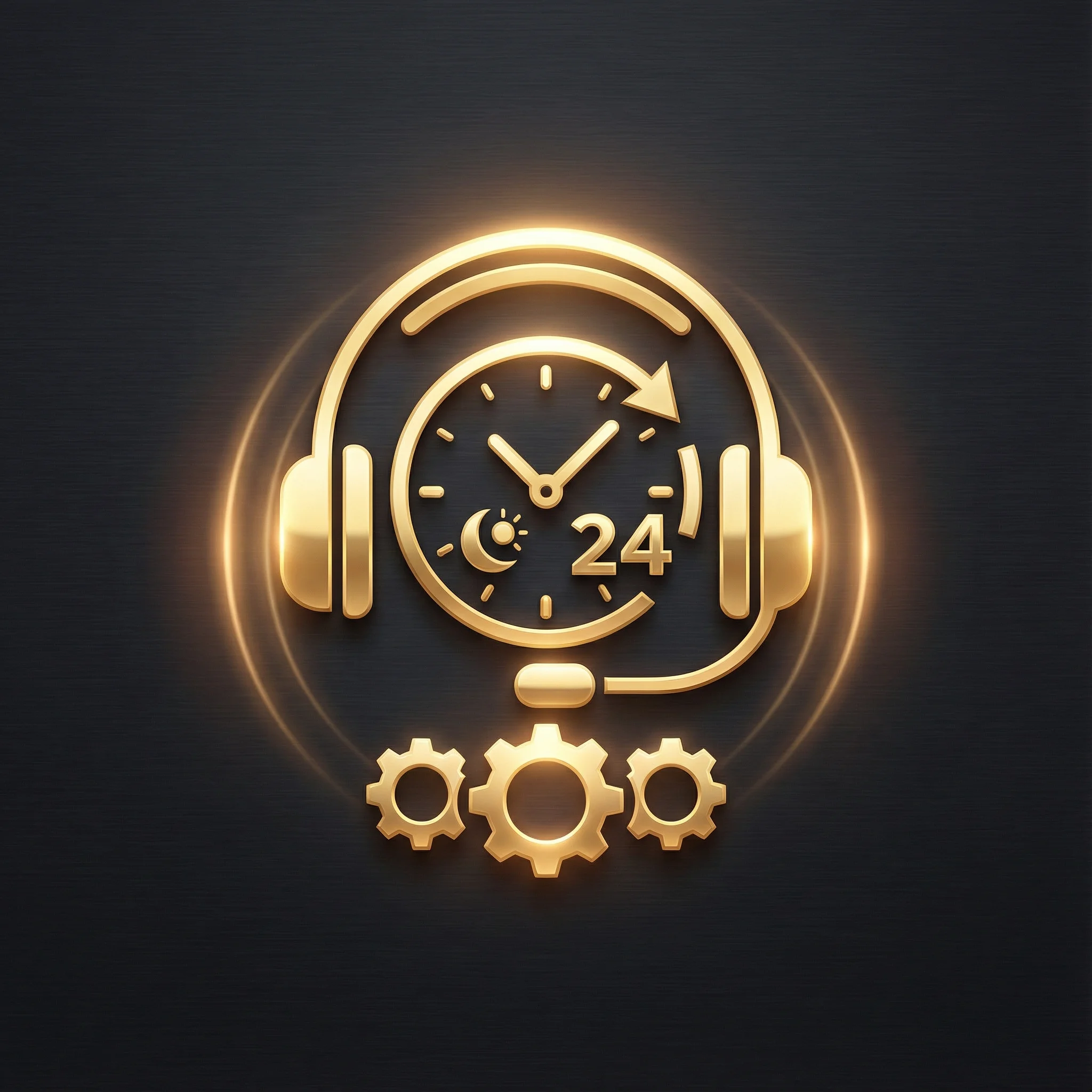 Ícone de suporte ao cliente 24 horas do lottubet